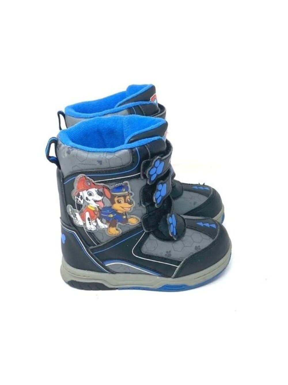 Nickelodeon Paw Patrol Toddler Winter Boots Blue Black Gray Size 7 NWT